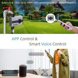 Kit de programmateur d'<span class=keywords><strong>arrosage</strong></span> <span class=keywords><strong>WiFi</strong></span> à piles avec passerelle et application intelligente pour la planification à distance de la <span class=keywords><strong>vanne</strong></span> d'<span class=keywords><strong>arrosage</strong></span> extérieure - Product Image 3