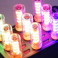 Ampoule LED USB pour voiture, filament en spirale, à intensité variable par toucher, 5V, ampoules LED rétro 1W, lumière de nuit, éclairage décoratif LED pour le camping