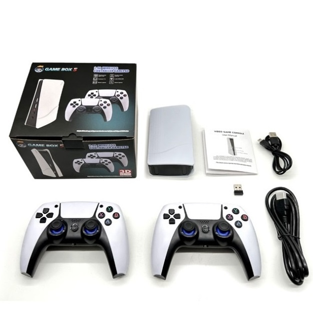 P5 PLUS 256G 70000+ Game 4K Game Stick 3D HD Retro Wireless Controller TV Video Classic Game Console