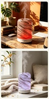 Diffuseur d'aromathérapie ultrasonique en verre USB de 200 ml avec 7 lumières LED colorées