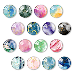 Magnete per frigorifero in cristallo pianta all'ingrosso decorazione 3d magnete per frigorifero in cristallo magnetico pianta Ocean Sunset Marble Series - Product Image 2