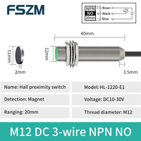 Saklar Proximitas Magnetik M8 M12 M18 M30 10-30V 3-kawat Non-kontak Pnp Npn Sensor Proximitas Magnetik Hall