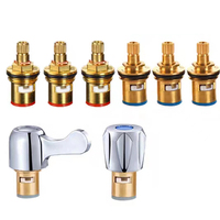 12 pièces de robinets d'angle, accessoires pour baignoire, accessoires pour évier, robinets de cuisine, remplacement de robinets, noyau de robinets