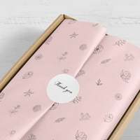 Boîte à bouquet de mariage de luxe personnalisée avec votre propre logo, papier de soie pour emballage cadeau