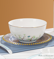 Ventes directes d'usine de 28 pièces d'assiette ensemble de vaisselle en céramique six personnes à manger ensemble de vaisselle en porcelaine osseuse moderne