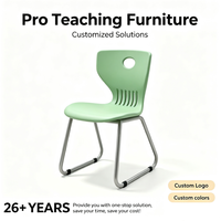 Chaises d'étudiant en plastique PP durable, chaises multi-usages pour collège, chaises empilables pour salle de classe, bureau, appartement, mobilier scolaire