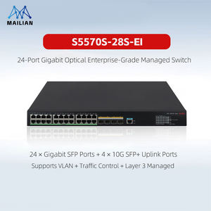 สวิตช์อีเธอร์เน็ตประสิทธิภาพสูงรุ่น G H3C S5570S-EI ซีรีส์ 10G Uplink IPv4/IPv6 PoE+ สำหรับองค์กรและเครือข่ายภายในมหาวิทยาลัย/การรวมสัญญาณ - Product Image 2