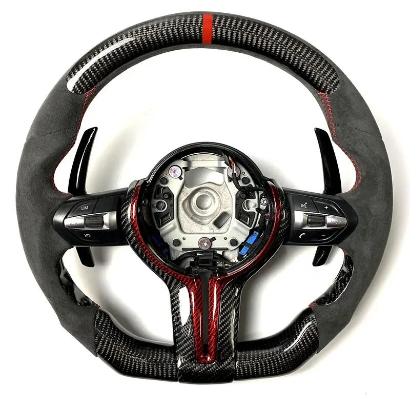 Car Steering Wheel 14inch 350mm PU Leather Aluminum Racing Drifting Sport Car Steering Wheel