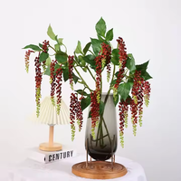 Vente en gros de plantes suspendues en plastique vertes artificielles pour Noël, décorations pour la maison et le mariage