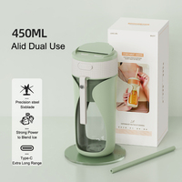 Tragbarer 350ml automatischer Mini-Mixer-Mixer-Becher Wiederauf ladbarer USB-Entsafter für Obst-und Gemüse direkt trinken