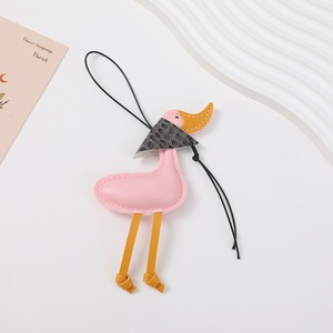 2026 Pu Leather Women Goose Design <b>Bag</b> <b>Charm</b> Pendant With Long Strap <b>Bag</b> <b>Charms</b> Accessories for Handbag - Product Image 3