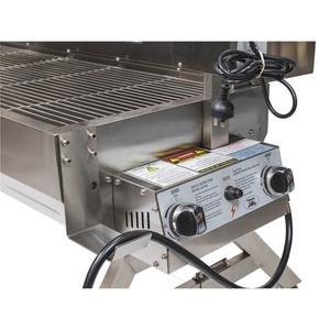Flaming <strong>Coals</strong> DUAL FUEL Charcoal and <strong>Gas</strong> Spit Roaster 1500mm Stainless Steel Camping 2 Burner BUNDLE - Product Image 4