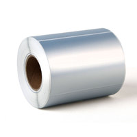 Papier autocollant PET imprimable Laserjet en argent mat Feuille d'étiquettes en vinyle imperméable pour Afinia LT5C