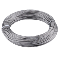 Câble d'embrayage de commande de moto en acier à haute teneur en carbone, structure 1*19/7*7, finition en zinc léger, acier à tranchage à froid