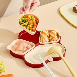Cesta giratoria multifuncional para preparación de verduras, compatible con OEM, para el hogar, con divisiones, para olla caliente, cestas de almacenamiento - Product Image 1