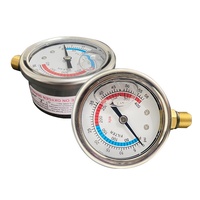 HUBEN High Precision Stainless Steel Liquid Filled 0-60PSI Radial Pressure Gauge for Swimming Pool Filter Pump Shock Resistant