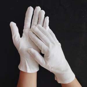 Gants en coton de taille blanche confortables et doux de meilleure qualité pour le gant de bijoux de travail d'usine - Product Image 6
