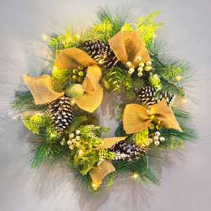 Guirlande <span class=keywords><strong>de</strong></span> <span class=keywords><strong>Noël</strong></span> <span class=keywords><strong>lumineuse</strong></span> à piles <span class=keywords><strong>de</strong></span> 45 cm, décoration <span class=keywords><strong>de</strong></span> fête illuminée pour une utilisation en intérieur et en extérieur - Product Image 2