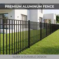 Clôture en aluminium à persiennes, design moderne et innovant pour jardin, clôture de maison en aluminium au design moderne