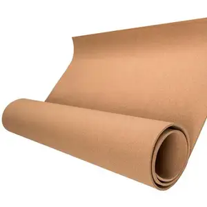 Rollo de corcho para yoga, rollo de corcho de portugal con base de lámina o rollo de aislamiento acústico bajo parquet