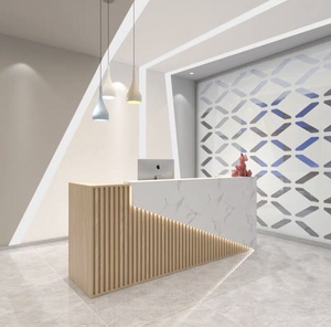Zs <b>Simple</b> Bar Company Reception <b>Desk</b> Luminous Light Strip Office Hotel Mall Front <b>Desk</b> Barber Shop Billiards Room Cashier - Product Image 3
