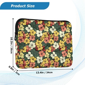 Housse de transport matelassée pour ordinateur portable 14-16 pouces avec logo personnalisé – Étui de voyage pour ordinateur portable Hawaï - Product Image 3