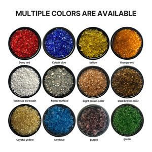 Pietre <span class=keywords><strong>di</strong></span> <span class=keywords><strong>Vetro</strong></span> Riciclato Multicolore <span class=keywords><strong>per</strong></span> Sentieri da Giardino e Paesaggistica - Offerta Speciale Inclusa - Product Image 2