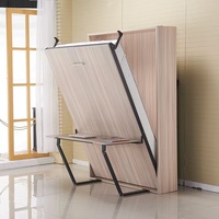 Lit escamotable mural intelligent Queen Size avec bureau intégré, idéal pour gagner de la place - Vente en gros