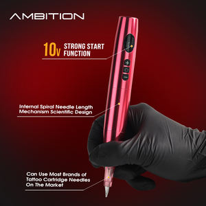 <span class=keywords><strong>Ambition</strong></span> 900mAh portátil maquillaje permanente ceja tatuaje pluma 3,5mm carrera inalámbrico tatuaje pluma máquina para delineador de ojos labios cuero cabelludo - Product Image 3