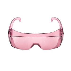 Lunettes de sécurité laser avec lentille rose pour lasers 755nm 808nm 810nm 820nm utilisation d'épilation médicale certifiée CE - Product Image 3