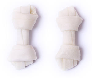 ペットフード工場プライベートラベル生皮結び目骨犬歯科咀嚼犬歯洗浄骨 - Product Image 1