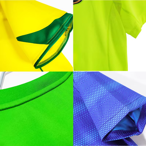 Maglia da Calcio Retrò all'Ingrosso, Stile Vintage, in Rete Traspirante a Maniche Corte, Squadra del Brasile, Personalizzabile con Qualsiasi Logo e Nome - Product Image 5