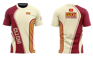 T-shirt de course personnalisé pour le sport, matière 95% coton 5% élasthanne, vente en gros, fabrication au Vietnam - Product Image 4