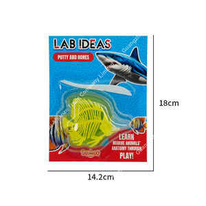 6 styles de jouets : Kit de fouilles pédagogiques de fossiles d'os d'animaux marins pour le soulagement du stress, Jouet d'expérimentation en laboratoire sur les requins, Jouet sensoriel à presser en slime - Product Image 5