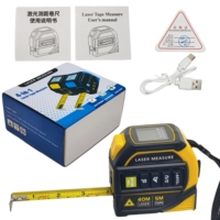 Ruban à mesurer laser 3 en 1 40m/60m télémètres laser ruban à mesurer 5m ruban à mesurer électronique