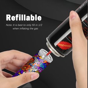 Nouvelle promotion d'usine, briquet à gaz rechargeable en plastique personnalisé, coupe-vent, avec un design durable pour le camping et l'extérieur - Product Image 6