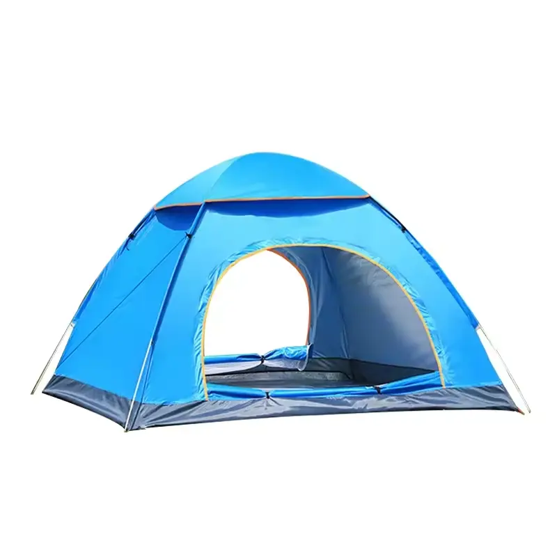 Barraca de acampamento inflável para acampamento ao ar livre para 3-4 pessoas, barraca de acampamento de alta qualidade, novidade