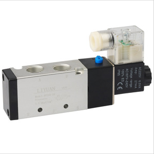 Válvula Solenoide Liyuan 4V310-10 de 2 Posiciones y 5 Vías, Válvula de Control de Aire Industrial Reversible, AC220V, Roscada, de Aleación de Aluminio - Product Image 1