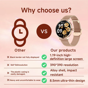 Reloj Inteligente AK107 AMOLED de 1.19 Pulgadas, Ultrafino de 8.5mm, para Mujer, Moda, Yoga, Fitness, Listo para Enviar - Product Image 4