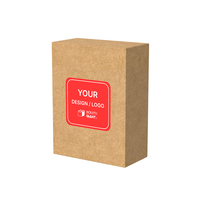 Boîtes en kraft personnalisées à extrémités inversées avec assemblage facile pour l'emballage de petites bouteilles