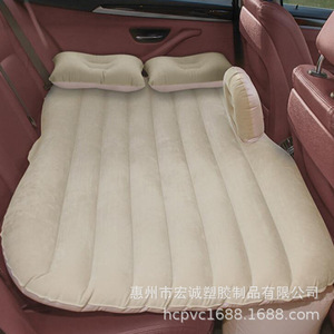 Matelas gonflable universel pour voiture, espaceur de siège arrière pour SUV, berline, camping-car, lit d'air rectangulaire portable, beige - Product Image 4