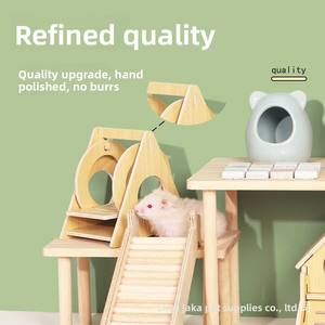 โรงงานขายส่งที่นอนหนูแฮมสเตอร์ไม้เนื้อแข็งธรรมชาติ แข็งแรง ทนทาน กันน้ำ - Product Image 3