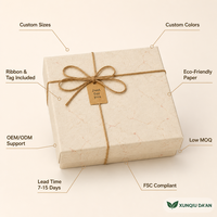 Beige Leere Geschenkbox Minimalistische Premium-Verpackungsbox für Schal Feiertags- & Geburtstagsgeschenk
