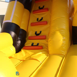 Parc d'obstacles gonflable commercial Thème Abeilles Jaunes avec toboggan et château gonflable - Product Image 6