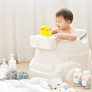 Bañera para Bebé Hug BoongBoong con Soporte Antideslizante, Bañera Portátil de Plástico para Recién Nacidos y Bebés, para el Baño Diario - Product Image 1