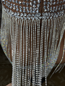 NOCANCE Y2566 Vestido de Noche con Flecos de Diamantes Brillantes para el Día de San Valentín <span class=keywords><strong>2023</strong></span>, Top Corto, Vestidos de Fiesta para Graduación - Product Image 5