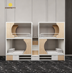 เตียงเหล็กสีขาวสไตล์โมเดิร์นสุดหรู พร้อมบันไดเก็บของและตู้เก็บของ สำหรับ 4 คน เหมาะสำหรับอพาร์ทเมนต์และคอน<span class=keywords><strong>โด</strong></span> - Product Image 2