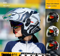 Casque de moto ouvert 3/4 Premium |   Équipement de sécurité pour moto à double lentille de marque privée |   Approvisionnement B2B personnalisé à guichet unique