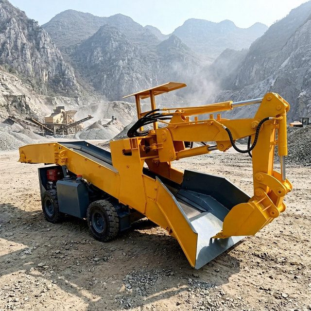 Long Lifespan Mining Mucking Loader with 1 Year Warranty - Heavy Duty Rock Loading Machine for Underground Works