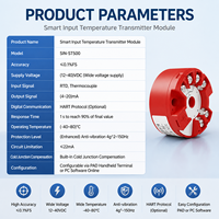 Module transmetteur de température intelligent, capteur PT100 RTD, conversion 4-20mA, signal industriel pour pompe de station de traitement des eaux, IP65